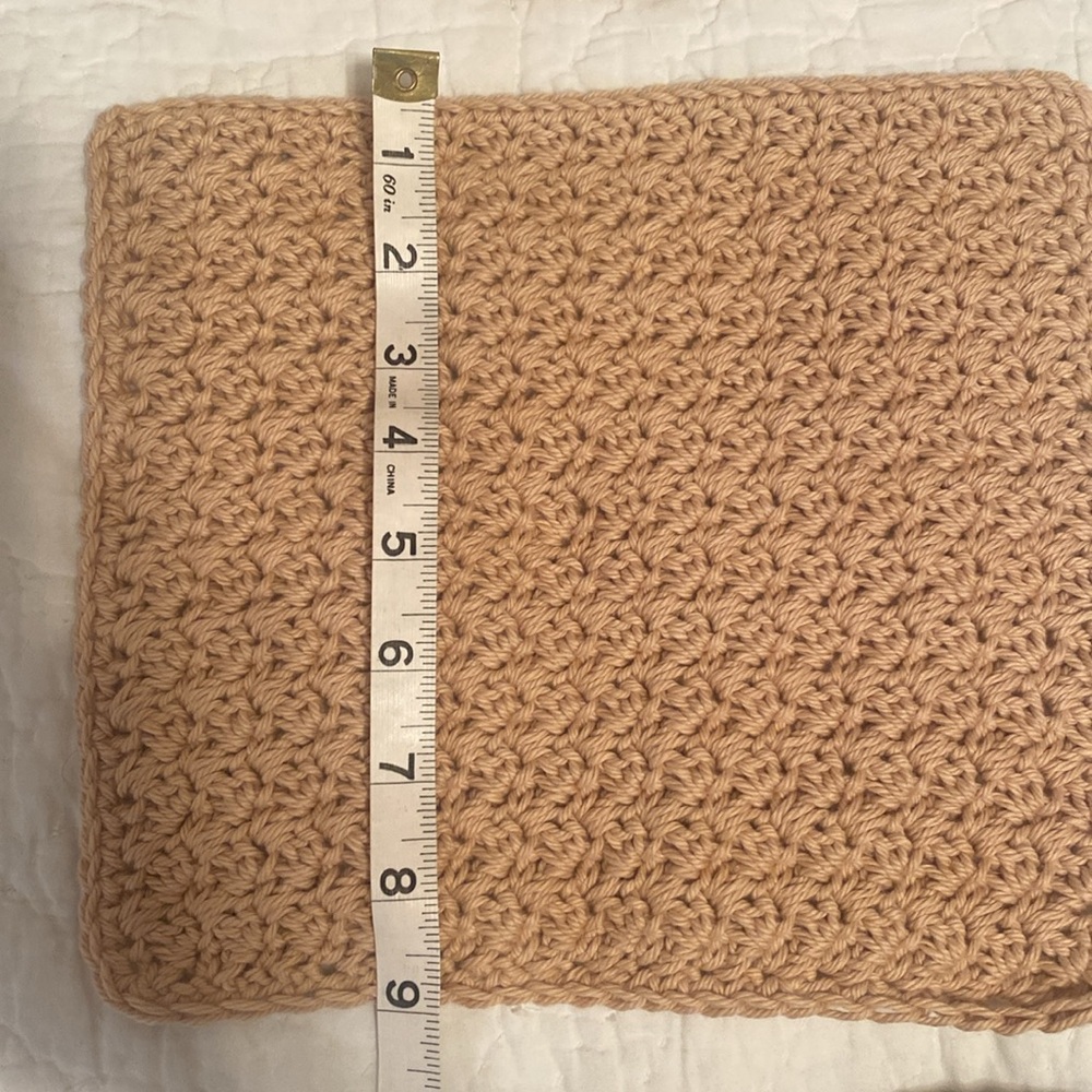 Handmade Cotton Washcloth Set of 2 - Picture 4 of 4
